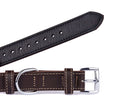 Soft Leather Brown Dog Collar