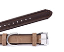 Milk Coffee Leather Dog Collar