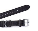 Soft Leather Black Dog Collar