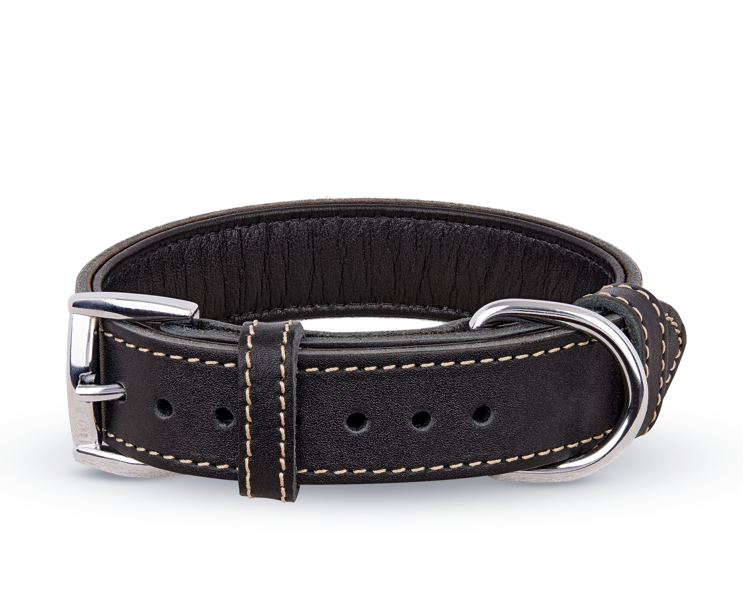 Soft Geniune Leather Handmade Mustard Dog Collar