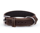 Soft Geniune Leather Handmade Black Dog Collar