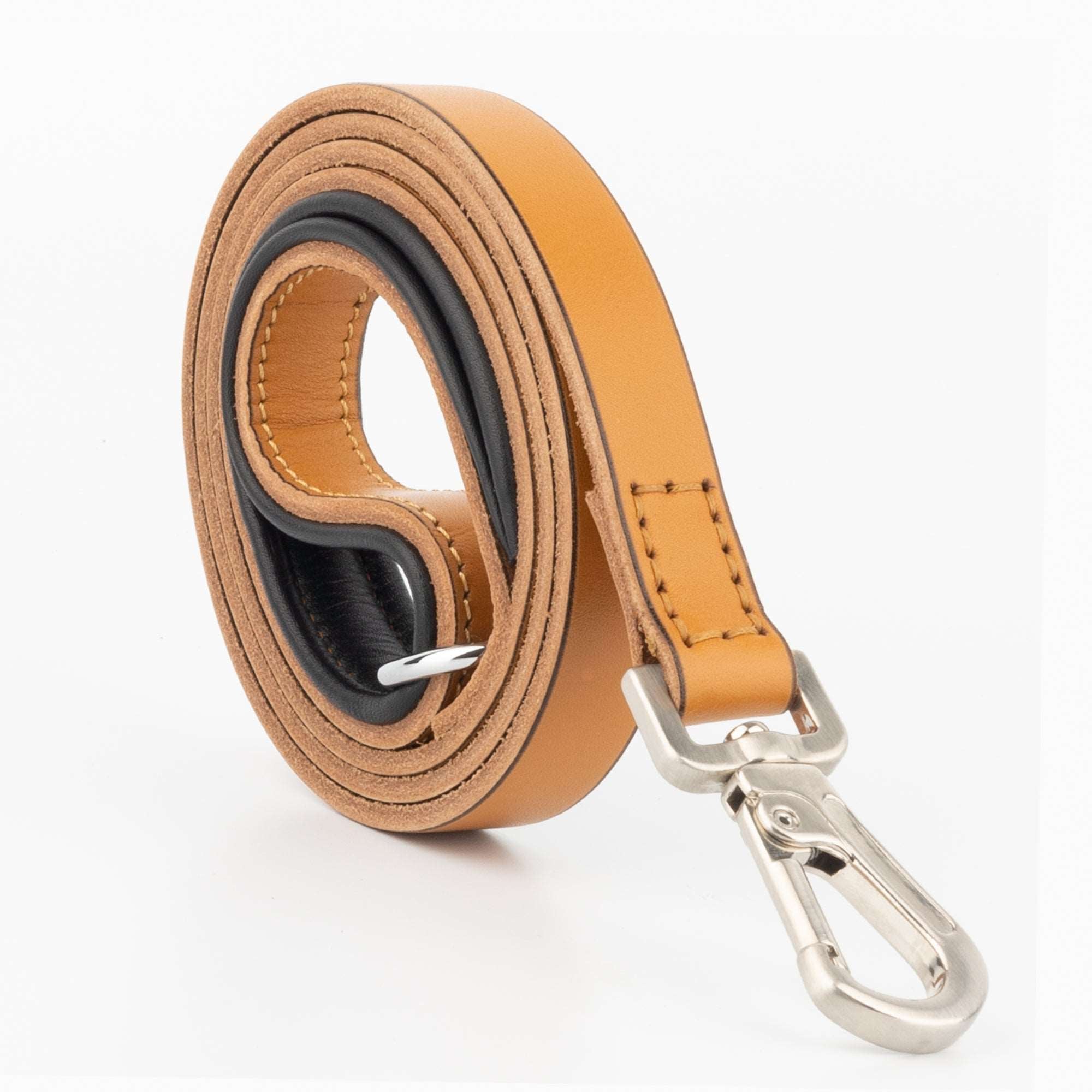 Genuine Leather Training Dog Leash | Heavy Duty Mustard Dog Leash