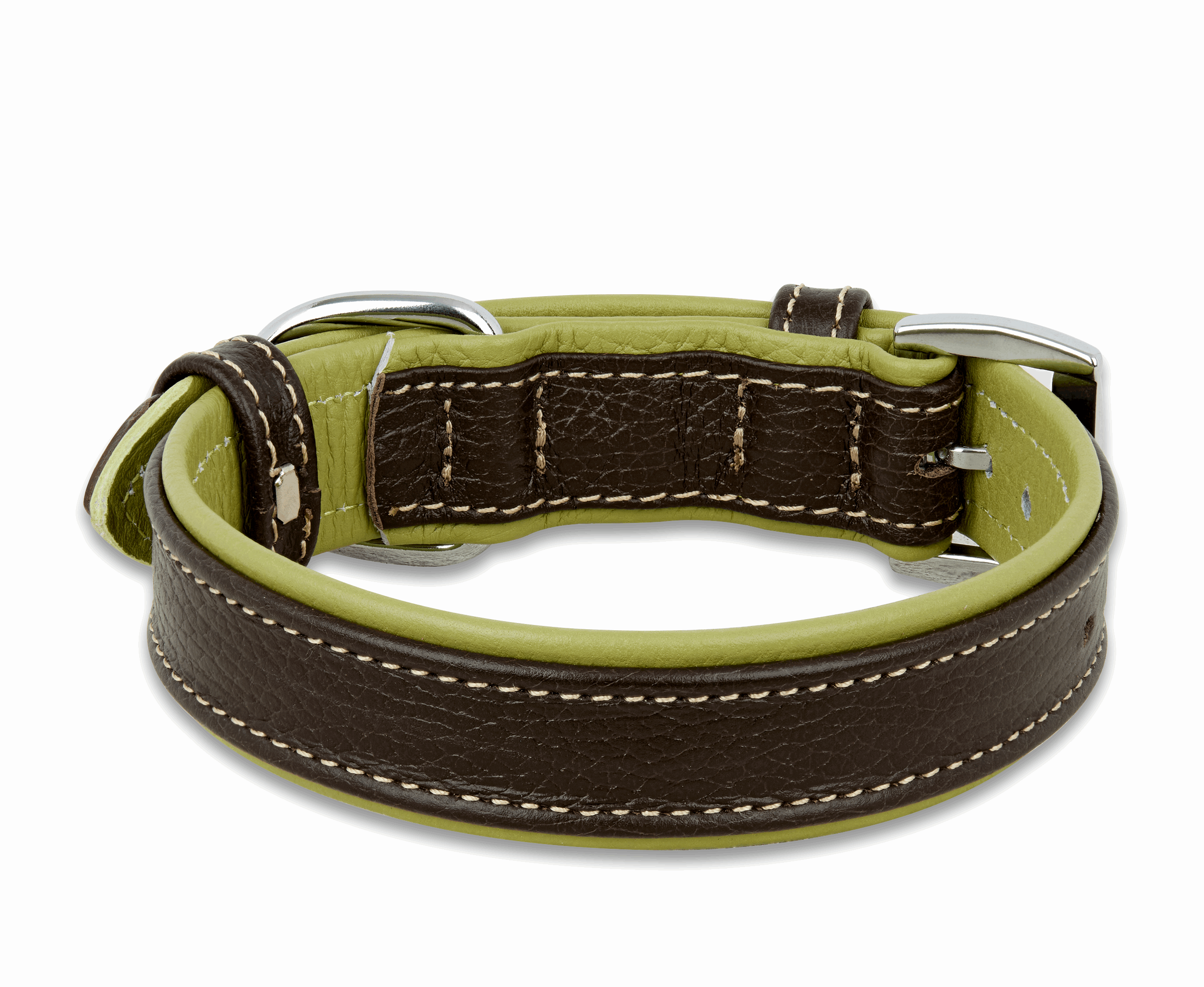 Brown Leather Dog Collar