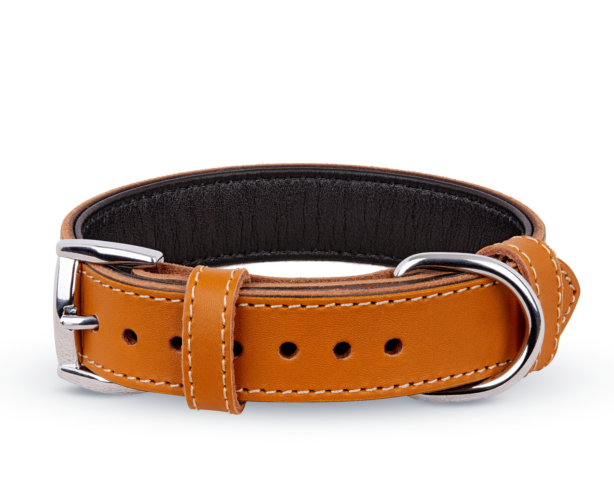 Soft Geniune Leather Handmade Red Dog Collar